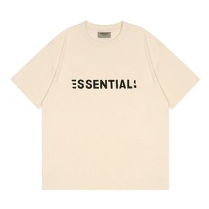 21ss Designer Tide T-shirts Bröstbrev Laminerat tryck Kortärmad High Street Lös Oversize Casual T-shirt 100 % ren bomull Toppar för