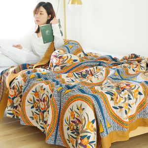 Blanket Selimut Penutup Muslin Musim Panas Katun Kasa Kotakkotak Lembut Hangat Untuk Anakanak di Ataastempat TidursOFapeSawattempat Tidur 220613