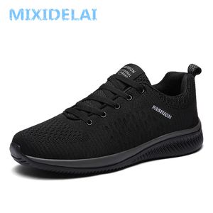 Nuove scarpe casual da uomo in rete Scarpe da uomo allacciate Scarpe da ginnastica da passeggio traspiranti leggere e comode Tenis Feminino Zapatos