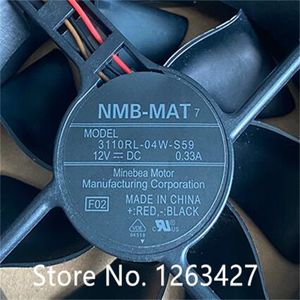 Partihandel: NMB 8025 FAN 8CM 3110RL-04W-S59 12V 0,33A Tre-linje Industrial Fan