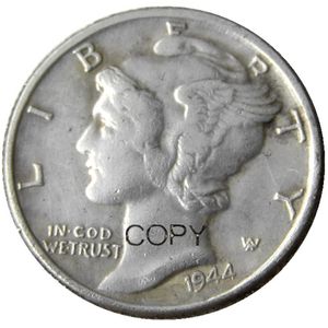 США Mercury Dime 1944 P/S/D Серебряная покрытая ремесленная копия монеты металлы.