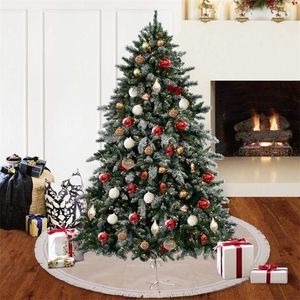 Plaid Choink Tree Spódnica Wesołych dekoracji świątecznych do domowych ozdób świątecznych Xmas Navidad Natal Kerst Decor Rok 201203