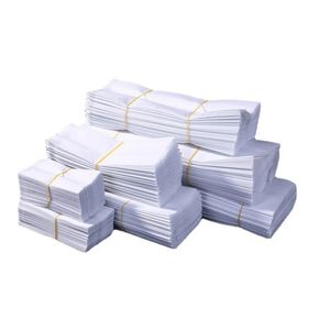 Различные размеры белая боковая пакетная упаковка для бумажной бумаги тепло, герметизируемый открытый верхний бумажный пакет для хранения чайных продуктов LX4839