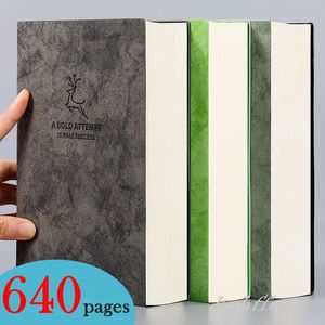 Super Thick Blank Book 80gsm 320sheets Leather Sketchbook A5 Journal Notebook Daily Business Office Work Notepad Stationery Gift 220713