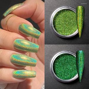 Glitter per unghie Polvere iridescente Specchio Chrome Art Pigment Design Rub Dust Flakes Decorazioni Pennello Manicure Prud22
