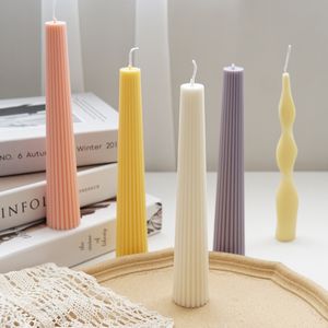 Long Brush Holder Aromatherapy Candle Mould Plastic Mold DIY Church 220721