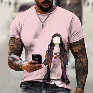 Men's T-Shirts Men's And Women's Short-sleeved Round Neck 3D Printed T-shirt With Pattern High Quality 4B36Men's Mild22