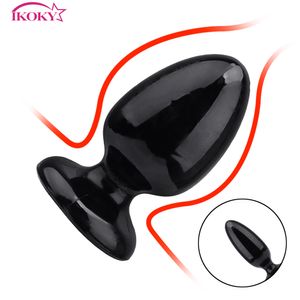 IKOKY Anal Plug sexy Toys For Man Woman Couple Prostate Massager Huge Size Dildo Big Beads Anus Stimulator Butt Plugs