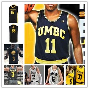 XflspCustom College Basketball UMBC Retrievers Trikots Keondre Kennedy Darnell Rogers Ray Salnave L.J. Owens Jacob Boonyasith Yaw Obeng-Mensah