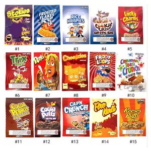 Wholesale brow bag for sale - Group buy infused bar edibles packaging bags CH IPS CEREAL TREATS CHOC OLATE brow nie ru ntz sto kies reeses puffs mylar bag