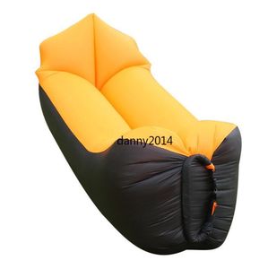 Wholesale Hot lazy backrest sleeping bags fast inflatable foldable air beds portable outdoor camping traveling sleep bag traveling beach water mattress bed sofa chair