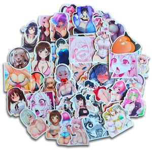 Waterproof sticker 50/100pcs Anime Hentai Sexy Waifu Pinup Girl Bunny Decal Stickers Graffiti Suitcase Laptop Car Sticker Adults Girls Otaku Toys Car stickers