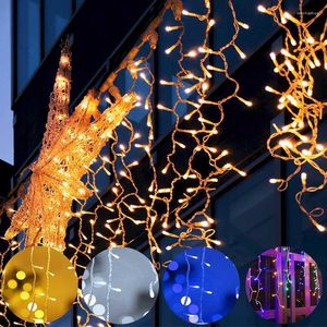 Dizeler Led Street Garland Evde Noel Dekorasyonları Ev 2022 Festoon Tatil Aydınlatma Odası Dekorasyonu Açık Yıllık