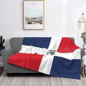 Blankets Dominican Republic Blanket Super Soft Warm Light Thin The Coat Of Arms Hispaniola Greater AntillesBlankets