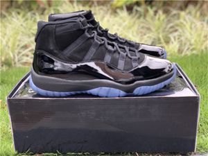 Shoes Top Cap And Gown 11 Prom Night Blackout 11S XI Basketball Men Authentic Real Carbon Fiber Sports Sneakers