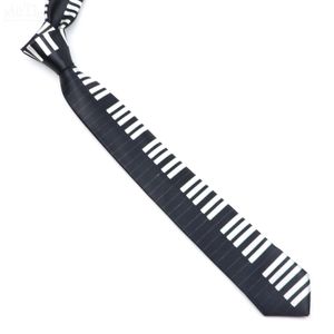 Классические музыкальные ноты печатный галстук шелковистые узкие галстуки тонкие гладкие фортепиано гитара простые элегантные модные галстуки унисекс