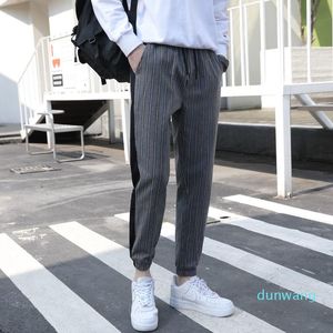 Herrenhosen Herren Hosen Striped Farbanpassung gerade Bewegung Casual Streetwear Tidal Current Time Limited