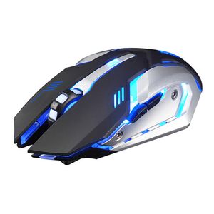 Autentico mouse da gioco wireless WOLF X7 7 colori con retroilluminazione a LED Mouse da gioco ottico da 2,4 GHz per Windows XP / Vista / 7/8/10 / OSX Dropshipping