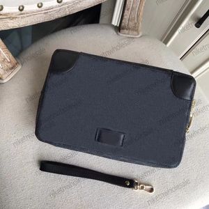 Quality Men Designer Clutch Bag Genuine Leather Business Bags Black Wallet Handbags 8053