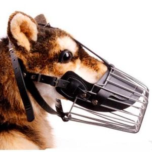 Marrom preto marrom forte cesto de arame de metal focinho de cachorro para amplo antibite de cachorro Chew Muzzles máscara de cachorro para pet 201102