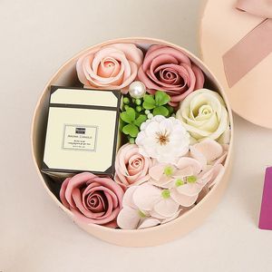 Dekorative Blumenkränze, 50 g Duftkerze, Geschenkbox, Blauglocke, Englische Birne, Freesie mit Geschenken für das unsterbliche Jahr 2022