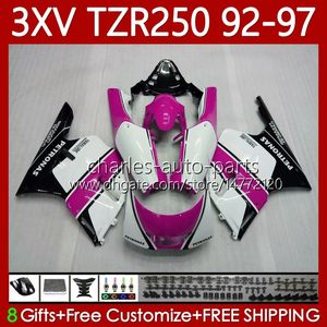 Kit de corpo para yamaha tzr250-r tzr250rr ypvs 3xv tzr250r 92-97 117No.123 TZR 250 TZR250 Pink Black R RS RR 1990 1993 1994 1995 1996 1997 TZR-250 92 93 94 95 97 97 Fairing OEM