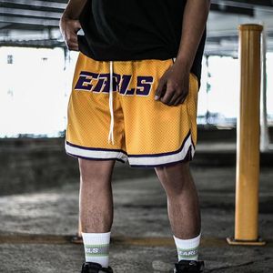 Earls Mens Sports Shorts Högkvalitativ uppfriskande bekväm bekväm passning Daglig resemuskel Fitness Basketball Pants