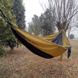 Portable Outdoor Garden Hammock Hang Bed Travel Camping Hiking Beach Hammock Indoor Single Lazy Sleeping Rest Hanging Beds BH6649 WLY