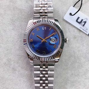 Business Watches Steel Blue Dial Datejust Fluted Bezel 41mm 116333 126334 Automatiska Mechianical Armswatches Rem Sapphire Glass Movement