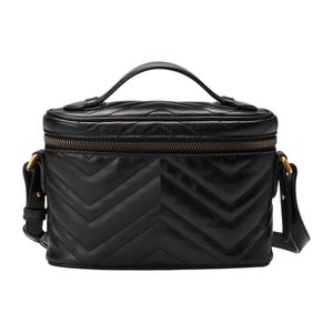2022 Bolsas Femininas Designer Moda Bolsa Handy Cosmetics Cases Tote Wallet Luxo Famosa Marmont Messenger Shoulder Bag Design de sutura em forma de V
