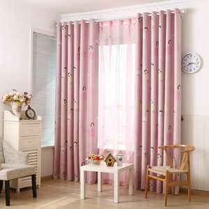 Arrival girl's cartoon / printing Curtain Sheer Curtains Blackout For the bedroom Living room Window Drape W220421