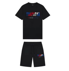 Summer Men's T-shirt And Shorts Sports Suit Printed 2 Pieces Set Cotton Short Sleeve Tops Jogger Sweatpants Male Clothes 220609