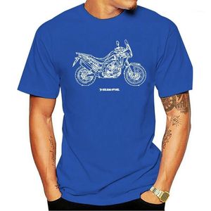 Męskie koszulki EST Moda Japoński Motocykl CRF1000L Afryka Twin Twin Men T Shirt Zabawna O Szyi