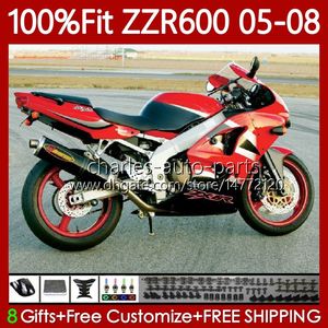 OEM-Verkleidungsset für KAWASAKI NINJA ZZR600 ZZR-600 600 CC 05-08 Karosserie 134Nr