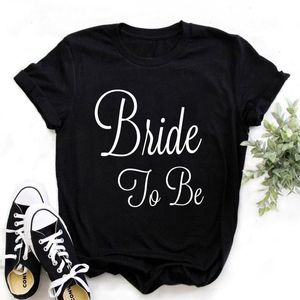 Birde Team Bride Letters Graphic T Shirt Printed Women T-shirt Girls Wedding Black Tops Bachelor Party Harajuku Casual Short Sleeve