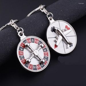 Kreki Modne Kreatywne rosyjska łańcuch kluczy Rotatable Aircraft Compass Compass Prezenty dla Menwomen Jewelrykeychains Forb22