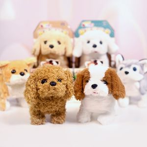 Realistischer Teddy-Simulationshund, Smart genannt, elektrisches Plüschtier, Teddy-Roboter, Hundespielzeug, Welpen-Plüsch für Weihnachtsgeschenk 220427