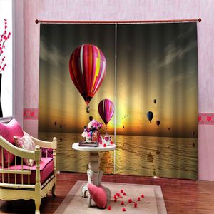Custom European style 3D Curtains Photo Printing Blackout Cortina for Living Room Room Hotel Roll Curtain cortinas balloon