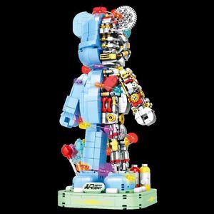 2022 Violent Bear Half Cyborg Series Montera byggsten Toy Model Bricks With Machinery Electronics Antistress Toys for Kid G220524