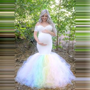 2020セクシーなVネックレースマタニティドレスPography Propogres Long Dress妊婦服の派手な妊娠PO小道
