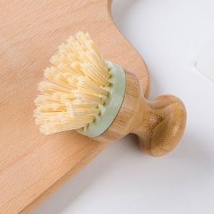 Pot Cooktop Cleaning Brush Kitchen Dishwashing Brush Solid Wood Floor Desktop Wall Remove Dirt Oil Stains Clean Brushes BH6894 WLY