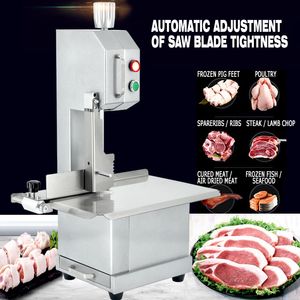Bone Sawing Machine Commercial Meat Slicer Automatic Meats Band Saw Bones Cutter Machines Frozen Meats Cutters 220V