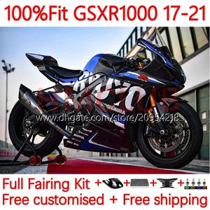 Suzuki GSXR-1000 K17 GSXR 1000 CC 17-21 Bodywork 12No.11 GSXR1000 17 18 19 20 21 1000CC GSX-R1000 2017 2018 2019 2020 2021 OEM 바디 키트가 탄소가 아닙니다.