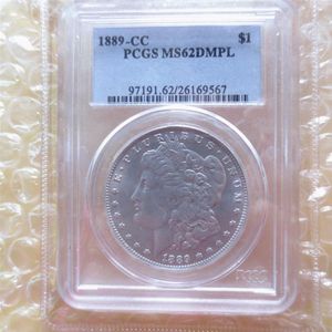 Moneta US 1889cc MS62 Morgan Dollar Craft Coins Currency Senior Transp218s