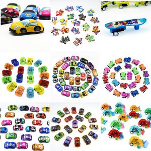 Giocattoli per bambini Cartoon PVC Soft Shell Recoil Car Plane Insect Scooter Model Toy Gifts