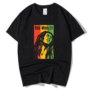 Reggae Court achat en gros de Bob Rock Hip Hop T shirt Men Male Summer Plus Size Streetwear Casual Short Coun Round Cotton Reggae Star T shirt