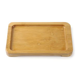 Smoking Natural Bamboo Wood Portable Dry Herb Tobacco Cut Operation Panel Preroll Rolling Cigarette Holder Plate Tray Innovative Design Non-slip Grinder Holder DHL