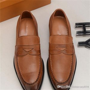 A4 28 STYKOWE MOBY MĘŻCZYZNIE MĘŻCZYZN Luksusowe buty do jazdy oddychającego poślizg na męskich płaskich flats włoski projektant Wedding Man Soft Moccasinssize 6.5-11