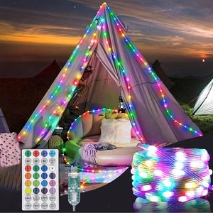 Strings LED Rope Lights String With Remote Color Changing Indoor Outdoor Waterproof Fairy For Garden Christmas Party DecorLED