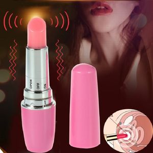 Giocattolo del sesso Giocattolo Massaggiatore mini Rossetto Vibratore Massaggio vaginale Dildo Giocattoli per donna Av Stick Prodotto Piccoli vibratori a pallottola Stimolatore del clitoride 4CPH